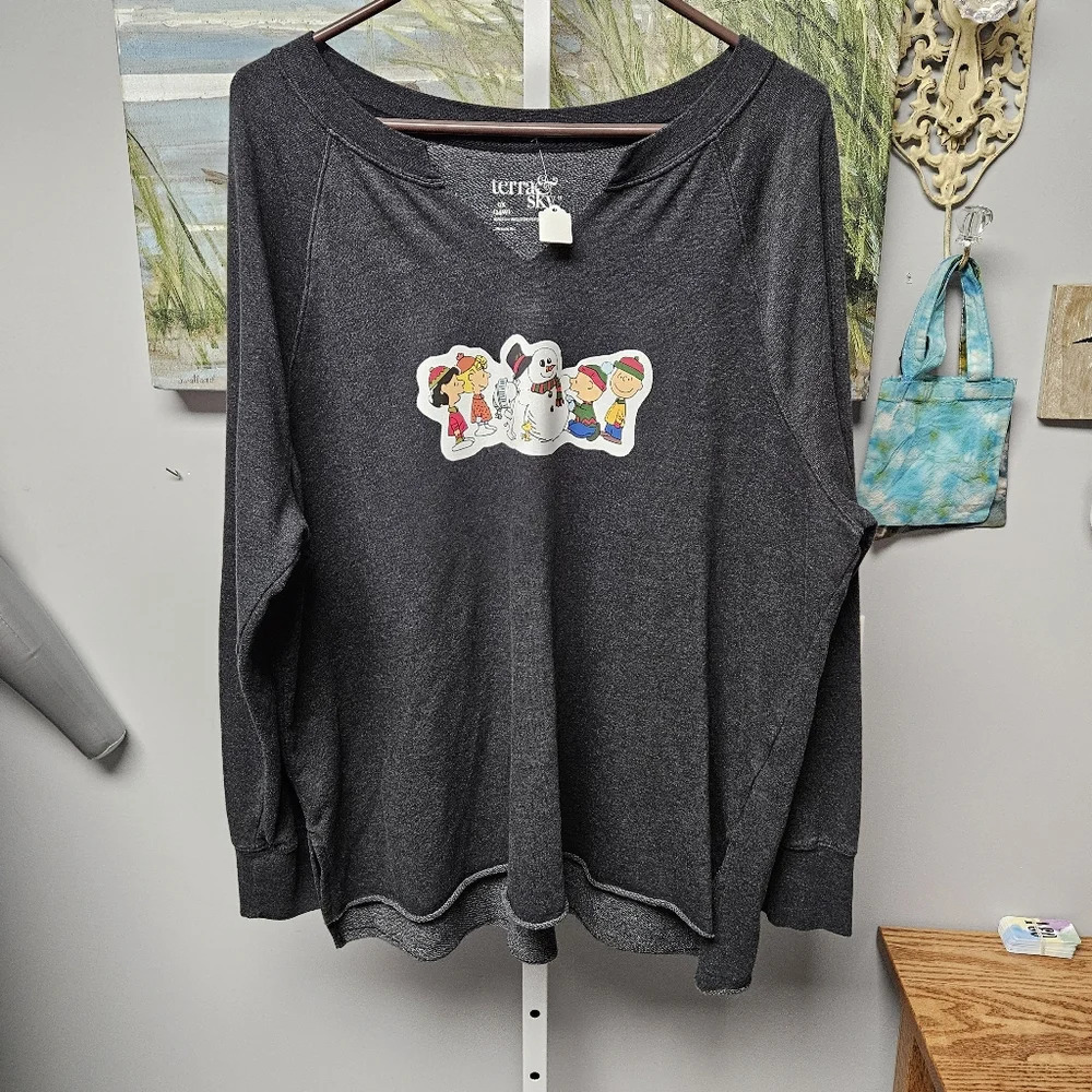 Custom decal sweatshirt peanuts gang